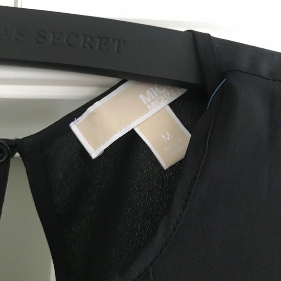 Michael Kors Pleated Blouse Black Size M - Picture 2 of 4